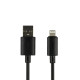 Кабель Lighting 2,4A 1m Hoco X88/80591_Черный