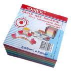 Папір для нотаток-куб КОЛЬОРОВИЙ 400арк 85*85мм НЕ проклеєний SKIPER МИКС 2321/2111