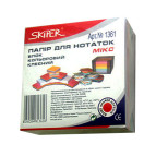 Папір для нотаток-куб КОЛЬОРОВИЙ 400арк 85*85мм проклеений SKIPER МІКС 1361/2322
