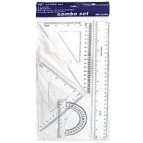 Лінійки-набір 4пр COMBO SET з лін 30см прозорі 1230/8026