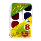 Акв фарби медові 8кол. ГАММА ПЧЕЛКА 212068 пласт/уп б/к