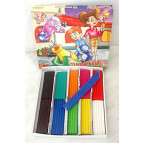 Пластилін 10кол. 1 Вересня ЛЮКС 200гр со стеком 540191