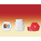 Набір подар коробок URSUS 3 шт шестиугольник, от 12*5см до 8*3см UR-17770099