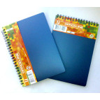 Зошит спіраль А5 80арк пласт. обл. YES OFFICELINE 680323