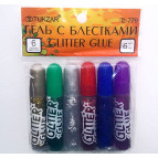 Клей з блискітками набір 6мл*6 тюб TUKZAR Tz-779