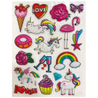 Наліпки дитячі DSN 3D-hard аркуш 12*17см AS-***