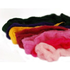 Шерсть для валяния Белая 50гр Bagmati Arts and Handicrafts C01