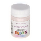 Краска акриловая - ЗХК Невская Палитра DECOLA 50мл интерферирующая Розовая 8828322