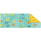 Картон двосторонній URSUS 20*30 300г БЛАКИТНИЙ Метелики UR-12282205R