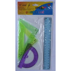 Лінійки-набір 4пр COMBO SET з лин 20см кольорові 8010k/1834