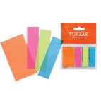 Закладки-індекси липкі пластик 4кол.*20арк TUKZAR Tz-3430