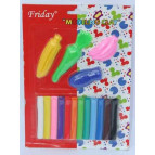 Пластилін 12кол. FRIDAY + формочки FD-8120 (30/120)