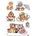 Декупажна карта рисова 35*50см RISE 5094 Ведмежата Тедді'