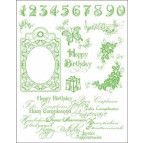 Штамп силіконовий VIVA PARDO 14*18 Happy Birthday VV-400301700