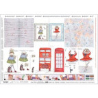 Декупажна карта 50*70см с металич ефектом 92043 Кіт Мерлін