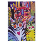 Блокнот 125*165мм 80арк з магн клап YES City Cats 150867