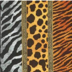 Салфетка для декупажа ! Поштучно 1/5 ! 33*33см 389509 Принт. Звери саванны