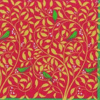 Салфетка для декупажа ! Поштучно 1/5 ! 33*33см 417711 Веточные узоры и птицы