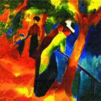 Салфетка для декупажа ! Поштучно 1/5 ! 33*33см 435500 Маке. Люди на прогулке