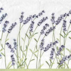 Салфетка для декупажа ! Поштучно 1/5 ! 33*33см 446390 Лаванда, белая