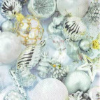 Салфетка для декупажа ! Поштучно 1/5 ! 33*33см 463400 Новогодние украшения