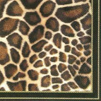 Салфетка для декупажа ! Поштучно 1/5 ! 33*33см 85997 Животный принт, жираф, черная