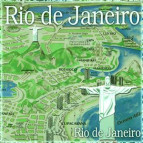 Салфетка для декупажа ! Поштучно 1/5 ! 33*33см №443 Рио-де-Жанейро