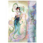 Декупажна карта рисова 35*50см 91984 Японська гейша грає на інструменті