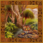 Салфетка для декупажа ! Поштучно 1/5 ! 33*33см №477, Зоо коллекция. Пантера