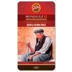 Олівці акварельні 12кол. Koh-i-Noor MONDELUZ в мет кор. 3722