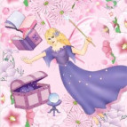 Салфетка для декупажа ! Поштучно 1/5 ! 33*33см №463 Детская. Фея