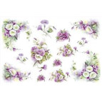 Декупажна карта рисова 50*70см 91985 Квіти дзвіночки