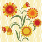 Салфетка для декупажа ! Поштучно 1/5 ! 33*33см №410 Цветы-43