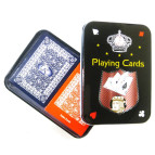 Карти гральні 2колоди 54к картонні, в МЕТАЛЛ. уп. Y026