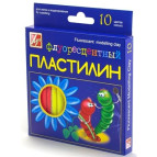 Пластилін 10кол. ЛУЧ 'ФЛУО' 12С 766-08