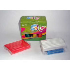 Пластилин SOFTY на восковой основе Набір 6кол 62гр