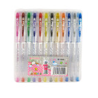 Гелеві ручки FEIFEI набір 12 з блискітками M(NB)-1038-12