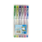 Гелеві ручки FEIFEI набір 6шт з блискітками M(NB)-1038-6