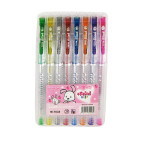 Гелеві ручки FEIFEI набір 8шт з блискітками M(NB)-1038-8