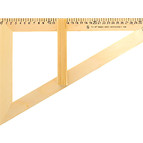 Трикутник 30 град 23см ДЕРЕВО з ручк C136
