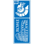 Трафарет самокл багаторазов 8,5*23,5см №204 серія 'Рим'