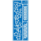 Трафарет самокл багаторазов 8,5*23,5см №254 серія 'Кітай'