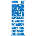 Трафарет самокл багаторазов 8,5*23,5см №234 серія 'Російській шрифт'