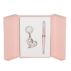 Ручки набір LANGRES "Heart" 1шт.+брелок рожевий LS.122003-10