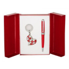 Ручки набір LANGRES "Heart" 1шт.+брелок червоний LS.122003-05