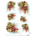 Декупажна карта рисова 35*50см RISE 7734 Грони винограду