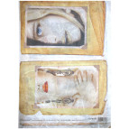 Декупажна карта рисова 25*70 1156 'Жіночі портрети'