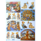 Декупажна карта 29,5*42см 60г/м 21127 Ведмежа іграшки-1