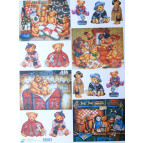 Декупажна карта 29,5*42см 60г/м 21128 Ведмежа іграшки-2 7719