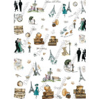 Декупажна карта рисова 25*35 7047 'Танго у Парижі'